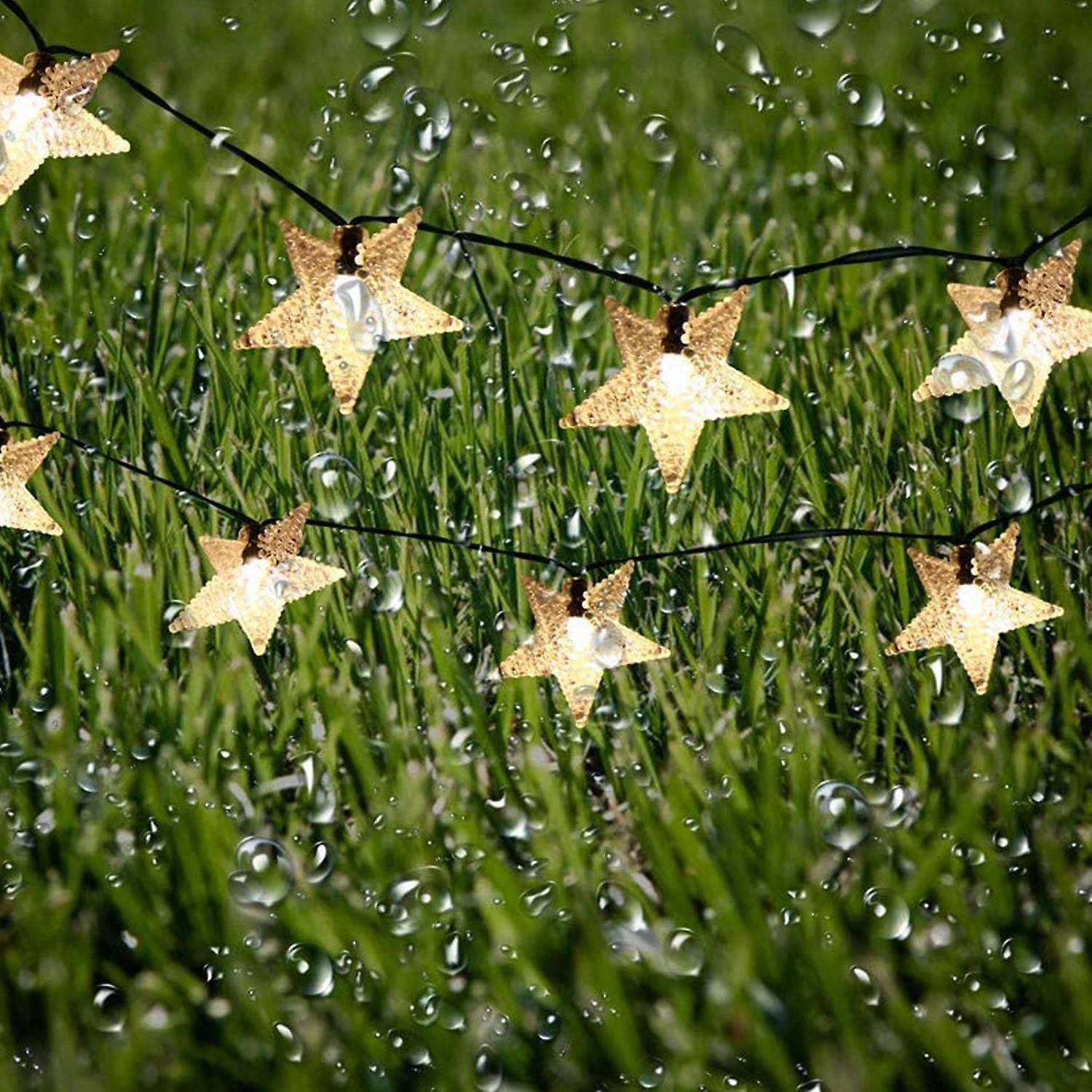 Solar String Lights,100 LED Waterproof Solar Star Fairy Lights For Garden/Party/Christmas Tree Deco 2 Solar String Lights,100 LED Waterproof Solar Star Fairy Lights For Garden/Party/Christmas Tree Deco - Billede 2