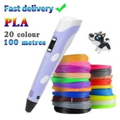 3D Printing Pen Diy Drawing Pen With Lcd Display 3d Pen With 20 Colors 100 Meter Pla Filament Christmas Birthday Gift For Child -Schmidt Butik 1427114830 max