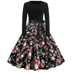 Women Christmas Retro Swing Dresses Party Xmas Midi Skater Dress -Schmidt Butik 1427543830 max