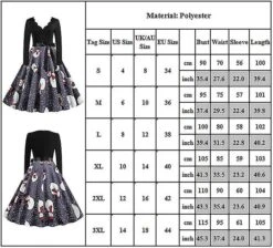 Christmas Skater Dress Women Rockabilly Party Swing Hepburn Xmas Dress 3XL -Schmidt Butik 1427556010 max