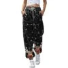 Christmas Print Sweatpant For Women 2021 Autumn Winter Baggy Drawstring High Waist Gym Sport Jogger Pants Ladies Casual Trousers S