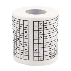 1 Roll Sudoku Toilet Paper, Puzzle Toilet Paper, Eco Friendly Soft Funny Toilet Paper, Tissue Napkin For Christmas Party