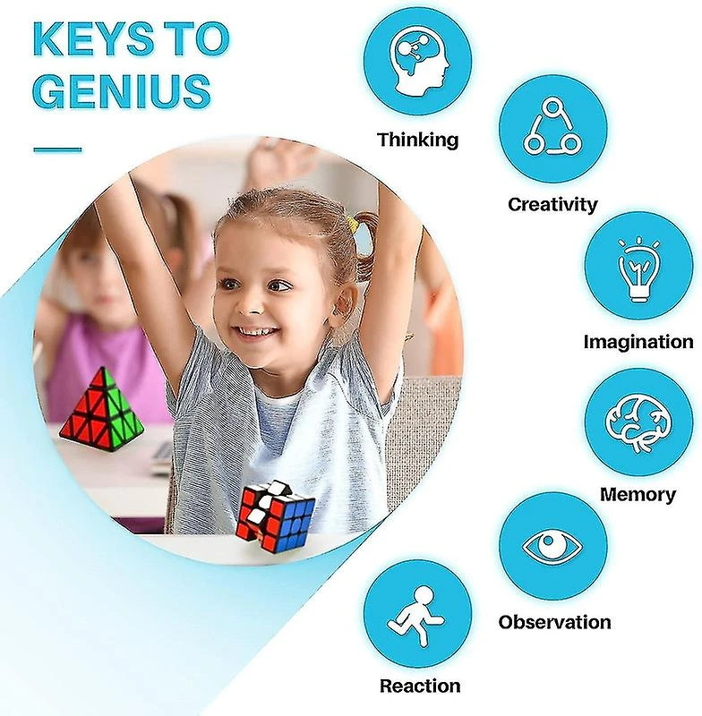 Triangle Cube, Pyramid Speed Magic Cube,pyramid Speed Cube Christmas Gift For Kids And Adults WYBEST 3 Triangle Cube, Pyramid Speed Magic Cube,pyramid Speed Cube Christmas Gift For Kids And Adults WYBEST - Billede 3