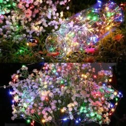 [2 Pack] Solar String Lights Outdoor,12m 100 Led Waterproof Christmas Fairy Lights 8 Modes(multicolor) -Schmidt Butik 1448111672 max