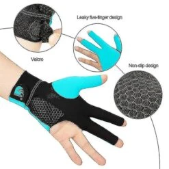 Christmas High Elasticitet Skridsikker Slidstærk åndbar Tre-finger Lækker Finger Billard Handsker Snooker Handsker Billard Handsker (rød) -Schmidt Butik 1465207745 max