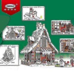 Xingbao 18021 Blocks Architecture Merry Christmas House Santa Claus Gingerbread Tree Building Blocks -Schmidt Butik 1473225580 max