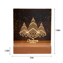 Personalized Night Light Acrylic Christmas Night Light Gift For Girls Women's Night Light Gift Mothe A -Schmidt Butik 1480030281 max