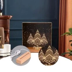 Personalized Night Light Acrylic Christmas Night Light Gift For Girls Women's Night Light Gift Mothe A