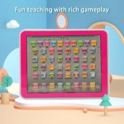 Kids Tablet Boys Learning Pad With LED Teach Alphabet Numbers MathEarly Development Interactive Electronic Toy Christmas Gifts Child Toys For Boys -Schmidt Butik 1480350573 max