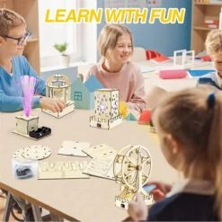 Wooden Building Toys, Activities Projects 3D Puzzles Music Box, Christmas Birthday Crafts Gift For