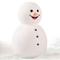 Sweet Snowman With Hat, Scarf & Gloves | Christmas Figure, Led Christmas Decoration | Height About 18 Cm -Schmidt Butik 1485049807 max