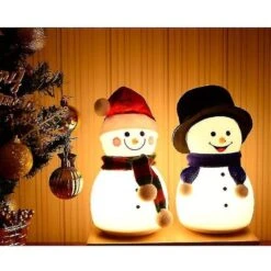 Sweet Snowman With Hat, Scarf & Gloves | Christmas Figure, Led Christmas Decoration | Height About 18 Cm -Schmidt Butik 1485049844 max