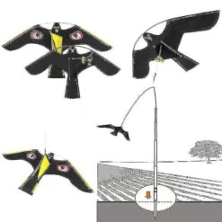 Christmas Birds Scarer Repeller Flying Hawk Kite For Garden Scarecrow Yard House Dekoration (wanan)