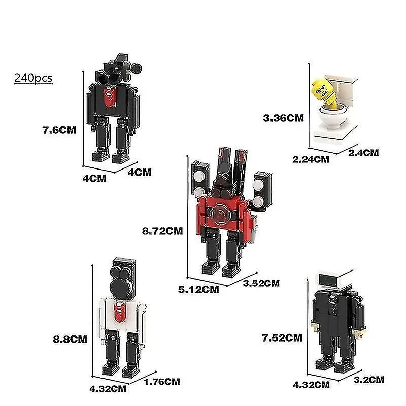 NewSkibidi Toilet The Audio Man And Camera Titan Man Building Blocks Toys Diy Bricks Toy Set For Kid Birthday Christmas Gift 2 NewSkibidi Toilet The Audio Man And Camera Titan Man Building Blocks Toys Diy Bricks Toy Set For Kid Birthday Christmas Gift - Billede 2