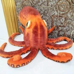 Exquisite Children Plush Stuffed Toy Simulation Orange Octopus Christmas Birthday Gift 50cm -Schmidt Butik 1490906388 max