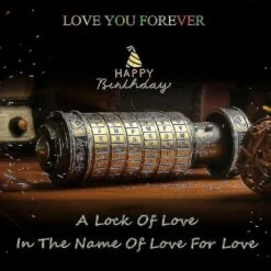 2024 Da Vinci Code Mini Cryptex For Christmas Valentine's Day Most Interesting Birthday Gifts For Boyfriend And Girlfriend Brain Teaser Lock Puzzles,2