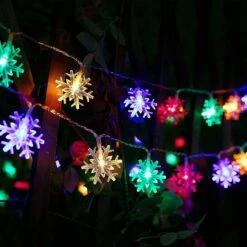 Christmas Bedroom Led Snowflake Light String (a, Style) 40 Pieces Bd