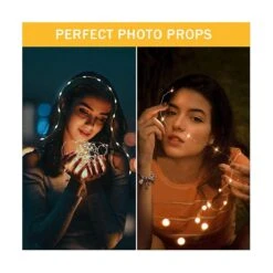 2M 20 LED Silver Wire Fairy Warm White Garland Home Christmas Wedding Light Strings