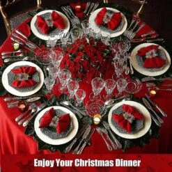 Balabela Christmas Napkin Ringsnapkin Rings Decor For Christmas Thanksgiving Birthday Party Supplies (cute Style, Wood)