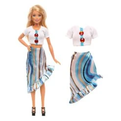 Barbie Fashion Costume, 10 Pieces, 10 Doll Accessories, For Children From 3 To 14 Years Old, Christmas Gift For Children, Birthday Present -Schmidt Butik 1517296938 max
