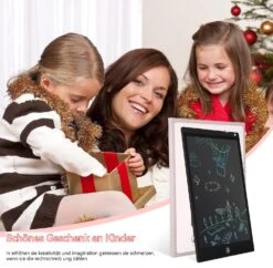 PINKCAT LCD Writing Board, 12 Inch Colourful Screen Writing Tablet, Erasable Handwriting Pad, Repeated Writing And Drawing, Children's Toy, Christmas, -Schmidt Butik 1521979966 max