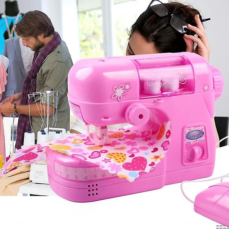 Mini Electric Sewing Machine Pretend Play Toy For Kids Children Girls Birthday Christmas Gift Educa 1 Mini Electric Sewing Machine Pretend Play Toy For Kids Children Girls Birthday Christmas Gift Educa