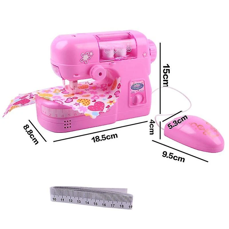 Mini Electric Sewing Machine Pretend Play Toy For Kids Children Girls Birthday Christmas Gift Educa 3 Mini Electric Sewing Machine Pretend Play Toy For Kids Children Girls Birthday Christmas Gift Educa - Billede 3