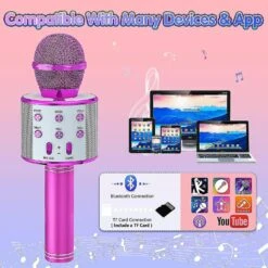 Kids Karaoke Microphone, 18 Preloaded Nursery Rhymes Gift For Girls Boys, Christmas Birthday Gifts For Adults, Toys For Girls And Boys Age 3, 4, 5, 6, -Schmidt Butik 1524840363 max