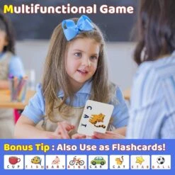 Educational Letter Spelling Games And ABC Learning Toys For Girls Ages 3-6 - Matching And Spelling Games For Toddlers Ages 2-4 - Christmas And Birthda