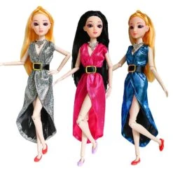 Barbie Fashion Costume, 3 Pieces, 3 Doll Accessories, For Children From 3 To 12 Years Old, Christmas Gift For Children, Birthday Present -Schmidt Butik 1527917506 max
