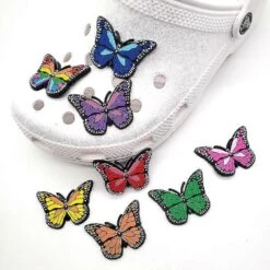 8 Piece Butterfly Shoe Charm, Charm For Sandals, Charm For Clogs Sandals, Christmas Or Birthday Gifts For Girls And Boys -Schmidt Butik 1528588088 max