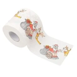 5 Rolls Of Christmas Pattern Series Creative Advertising Printed Roll Toilet Paper YDW