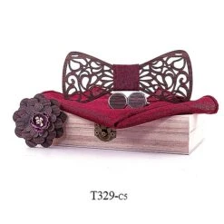 Christmas Gift Wooden Bow Ties Gentleman Groom Wooden Ties Butterfly Wedding Party Bow Ties Butterfly Wooden Tie For Man