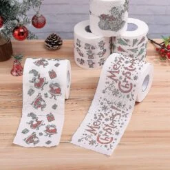 5 Rolls Christmas Toilet Paper