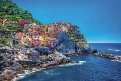 Dreamy 300/500/1000 Piece Italy Cinque Terre European Village Coastal Sea Landscape Kids Adults Games Toys Jigsaw Puzzles For Christmas Birthday Gifts 300 Pieces