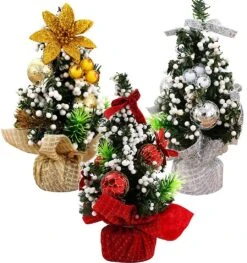 Christmas Tree Mini Decorative Tree Unique Pvc Christmas Decoration Perfect Christmas Decoration For Table, Tabletops And Your Home Or Office 3pcs -Schmidt Butik 180088000 max