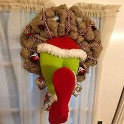 Christmas Wreath 40cm Door Wreath Christmas Christmas Decorations Wreath Decorations How The Grinch Stole The Christmas Wreath Door From Burlap -Schmidt Butik 183116838 max