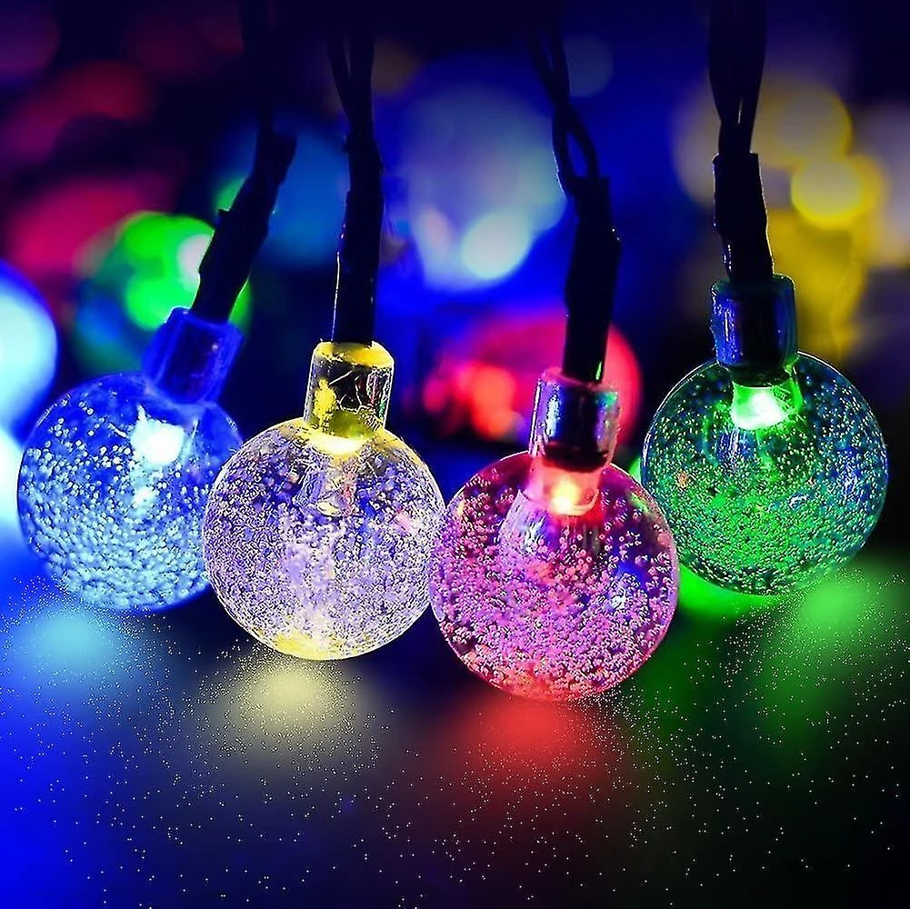 Outdoor Solar Fairy Lights 30 Led Crystal Ball Lights Christmas Decor 1 Outdoor Solar Fairy Lights 30 Led Crystal Ball Lights Christmas Decor