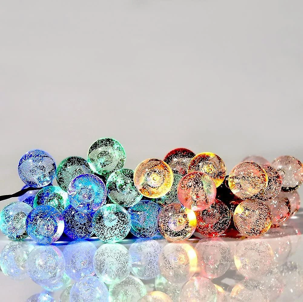 Outdoor Solar Fairy Lights 30 Led Crystal Ball Lights Christmas Decor 3 Outdoor Solar Fairy Lights 30 Led Crystal Ball Lights Christmas Decor - Billede 3