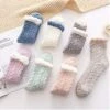 Women's Fuzzy Socks,Winter Fluffy Cozy Cabin Christmas Gift