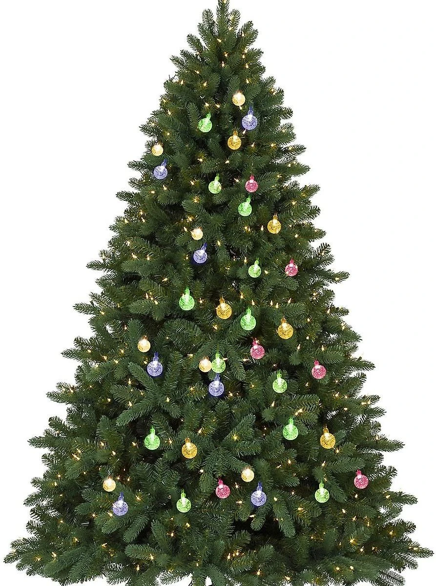 Outdoor Solar Fairy Lights 30 Led Crystal Ball Lights Christmas Decor 4 Outdoor Solar Fairy Lights 30 Led Crystal Ball Lights Christmas Decor - Billede 4