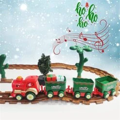 Toy Train Set With Lights And Sounds Christmas Train Set Railway Tracks -Schmidt Butik 228368340 max