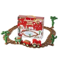 Toy Train Set With Lights And Sounds Christmas Train Set Railway Tracks -Schmidt Butik 228368342 max