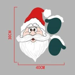 Wooden Fence Decoration,perfect Decor Durable Lawn Garden Ornament,outdoor Christmas Decoration (santa Claus) -Schmidt Butik 236091127 max