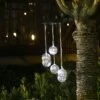 Led Wind Solar Lights For Garden Decor Color Changing Wind Chime Outdoor Solar Christmas Windbell Light Solar Powered