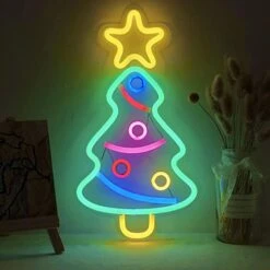 Xmas Tree Light Signs,usb Powered Christmas Festival Led Light Wall Decor Art Sign Light -Schmidt Butik 256542700 max