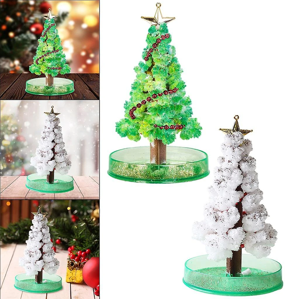 Growing Crystal Xmas Tree Toy Fun Christmas Birthday Gift Christmas Tree 2 Growing Crystal Xmas Tree Toy Fun Christmas Birthday Gift Christmas Tree - Billede 2
