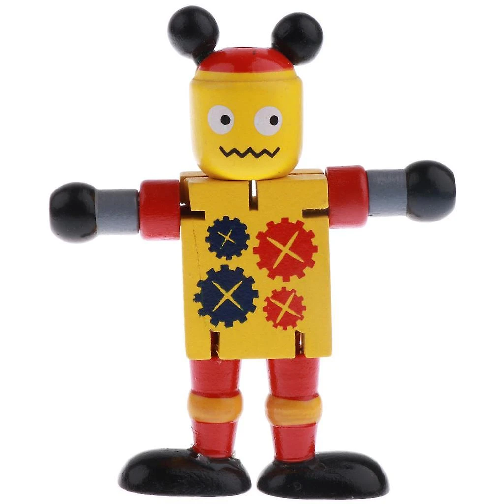 Wooden Walnut Puppets Robots Action Figure Toys Flexible Joints Poseable For Baby Children Kids Christmas Gifts 1 Wooden Walnut Puppets Robots Action Figure Toys Flexible Joints Poseable For Baby Children Kids Christmas Gifts