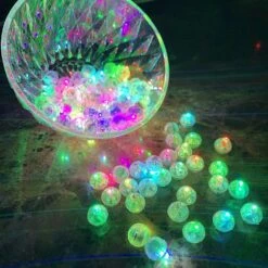 100pcs Multicolor Led Balloon Lights, Flash Round Mini Tiny Led Light For Balloon Easter Eggs Pumpkin, Birthday Party Wedding Halloween Christmas Deco