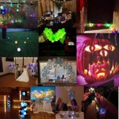 100pcs Multicolor Led Balloon Lights, Flash Round Mini Tiny Led Light For Balloon Easter Eggs Pumpkin, Birthday Party Wedding Halloween Christmas Deco -Schmidt Butik 280321081 max